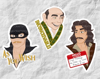 The Princess Bride Stickers and Magnets | Movie Stickers & Magnets | Laptop, Planner, Water Bottle Sticker
