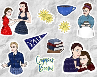 Gilmore Girls Stickers & Magnets | Stars Hollow | TV Show Stickers | Laptop, Planner, Water Bottle Stickers
