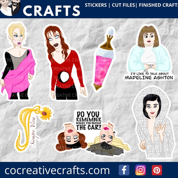 Death Becomes Her Stickers & Magnets | Movie Stickers | Laptop, Planner, Water Bottle Stickers