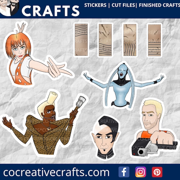 The Fifth Element Stickers & Magnets | Movie Stickers | 90s Stickers | Laptop, Notebook, Planner, Water Bottle Stickers