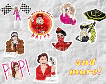 RuPaul's Drag Race Stickers & Magnets | RPDR | Laptop, Planner, Water Bottle Sticker
