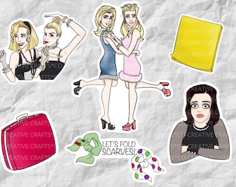 Romy and Michele's High School Reunion Stickers & Magnets | Movie Stickers | Rom Com Stickers | Laptop, Planner, Water Bottle Stickers