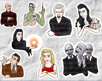 Buffy the Vampire Slayer Stickers & Magnets | Big Bad Collection | TV Show Stickers | Laptop, Planner, Water Bottle Sticker