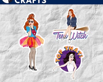 Teen Witch Stickers & Magnets | Movie Stickers | 80s Movies | Laptop, Planner, Water Bottle Stickers