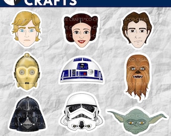 Star Wars Stickers and Magnets | The Force Awakens | The Mandalorian | Laptop, Planner, Water Bottle Stickers