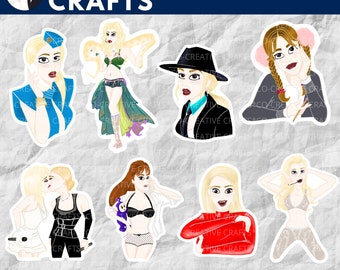 Britney Spears Stickers, Prints & Magnets | 90s Pop | Laptop, Planner, Water Bottle Sticker