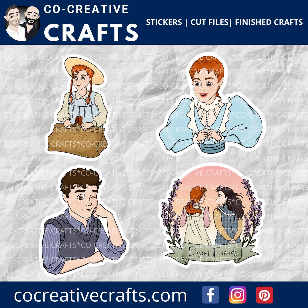 Anne of Green Gables Stickers and Magnets | Cute Literary Stickers for ...