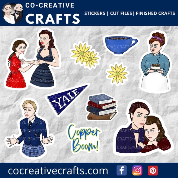 Gilmore Girls Stickers Magnets Stars Hollow TV Show Stickers Laptop Planner Water Bottle Stickers