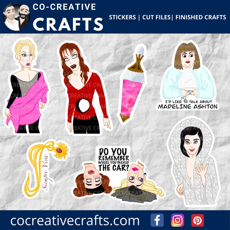 Death Becomes Her Stickers & Magnets Movie Stickers Laptop, Planner, Water Bottle Stickers image 1