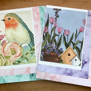 Nature Note Cards, Blank Note Cards, Bird Note Cards, Birdhouse Note Cards