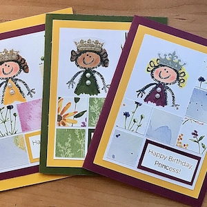 Princess Birthday Cards, Girl Birthday Cards, Birthday Cards