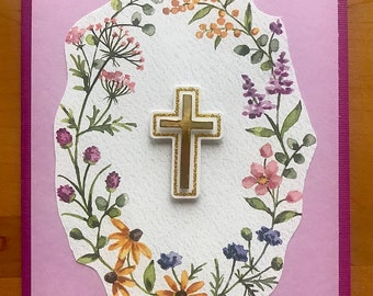 Easter Cards, Religious Easter Cards, Cross Easter Cards, Floral Easter Cards