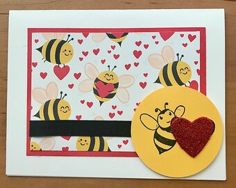 Valentine’s Day Cards, Bumblebee Cards, Bumblebee Valentine’s Day Cards, Valentine’s Day Cards for Her, Valentine’s Day Cards for Him