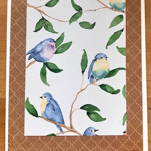 Cartes de correspondance vierges, cartes de correspondance oiseaux, cartes de correspondance florales