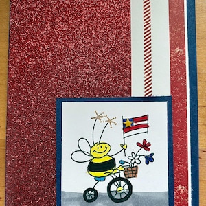 Cartes du jour de l'indépendance, cartes du 4 juillet, cartes du jour de l'indépendance du bourdon, cartes du 4 juillet bourdon, cartes du 4 juillet du drapeau