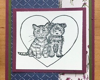 Dog and Cat Anniversary Cards, Heart Anniversary Cards, Love Anniversary Cards, Heart Anniversary Cards