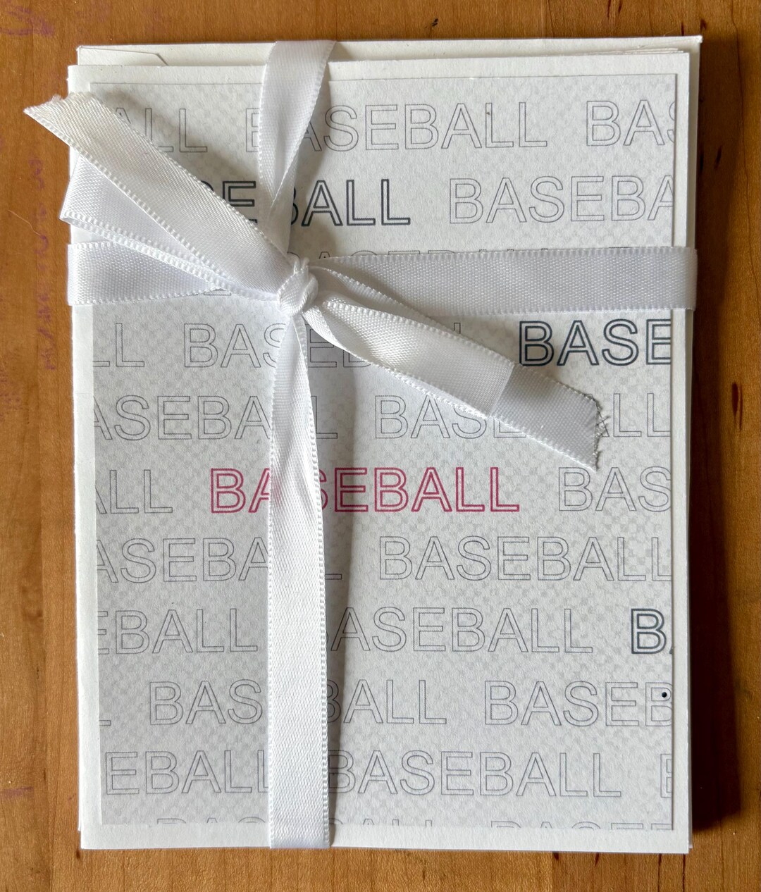 Baseball Note Cards Set - Blank Inside - Etsy