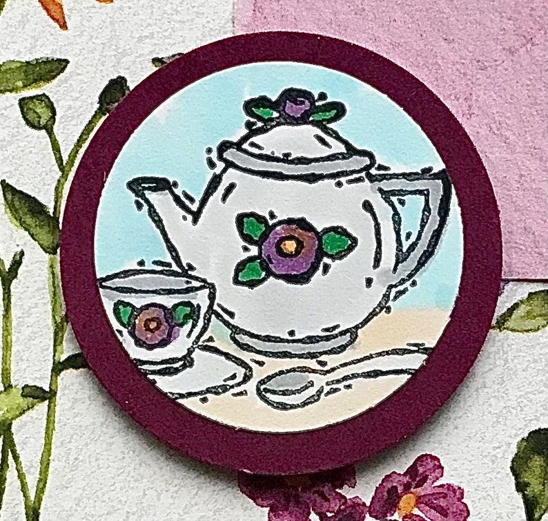 Mothers Day Cards, Floral Mothers Day Cards, Teapot Mothers Day Cards, Mothers Day Cards for Anyone image 2