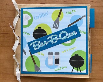 Bar-B-Que Scrapbook, Cooking Scrapbook, Scrapbook, Recipe Scrapbook