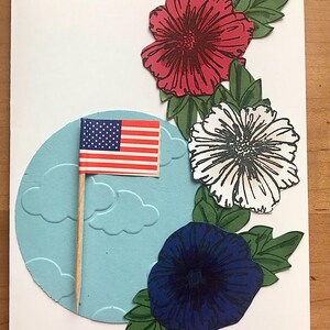 Tarjetas del Día de los Caídos, Tarjetas Florales del Día de los Caídos, Tarjetas con Banderas del Día de los Caídos