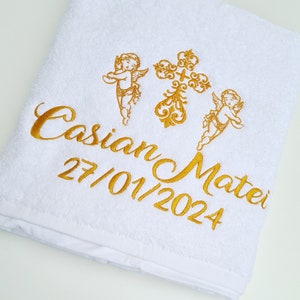 Baptism Christening Personalised Luxury Pure Cotton Towel