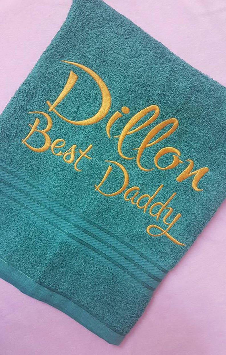 Personalized Luxury Bath Towel for Him and Her Valentines Day Etsy