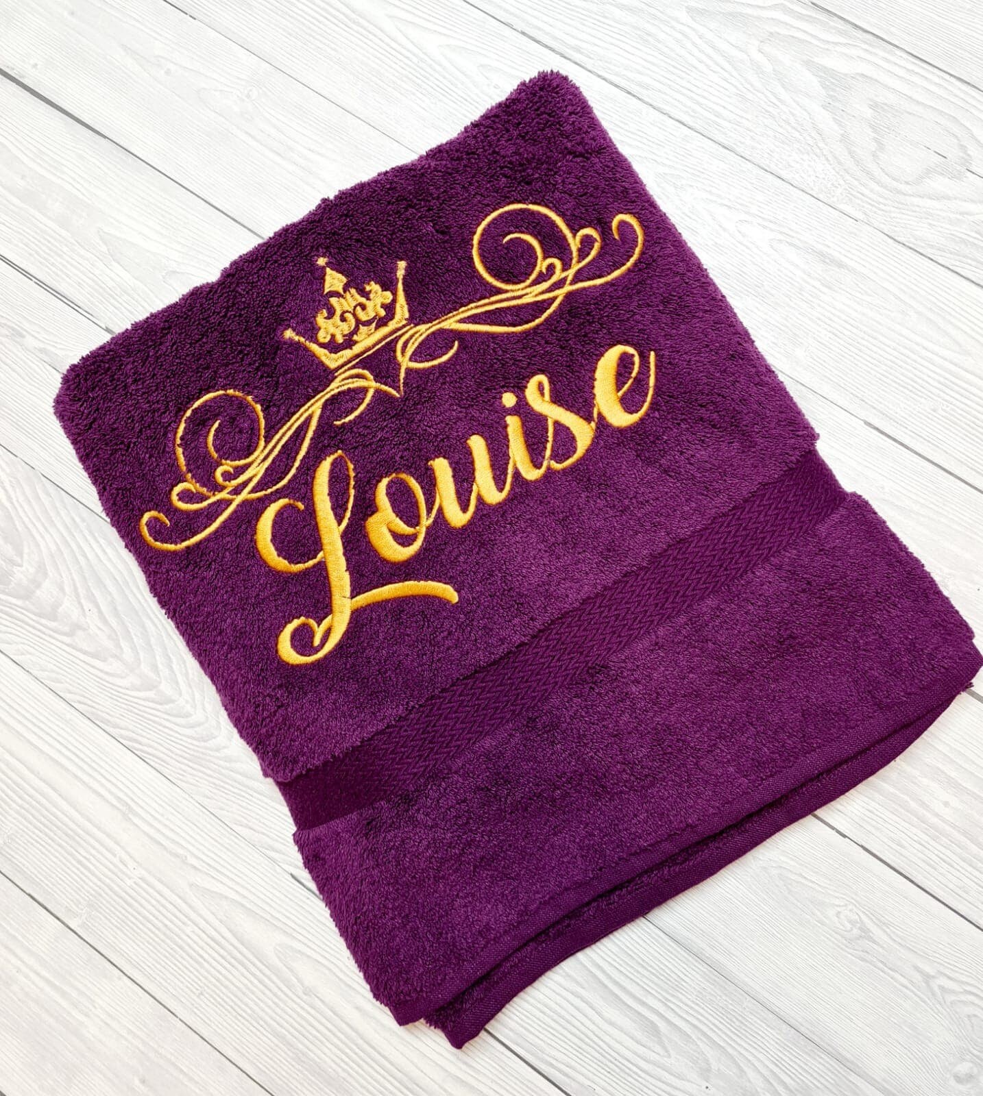 Personalised towel personalised gift birthday gift wedding Etsy