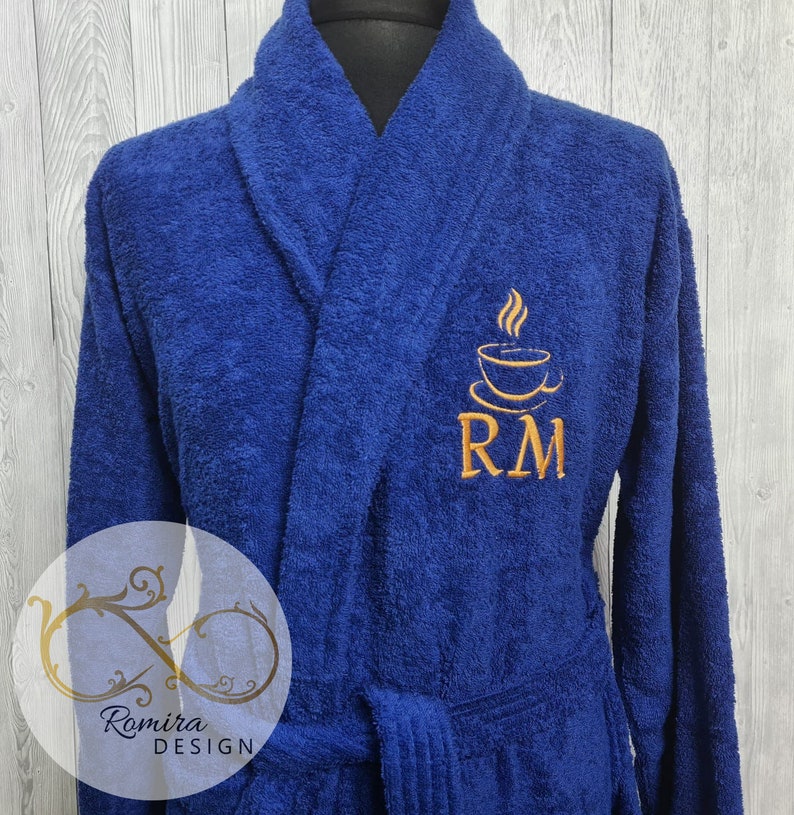 Personalised Custom Men Women Robe cup of Coffee and Etsy