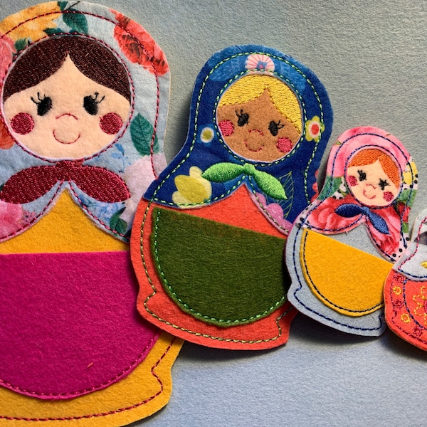 Embroidered Nesting dolls