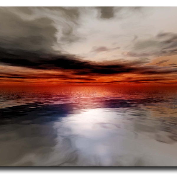 Red Grey Wall Art Etsy