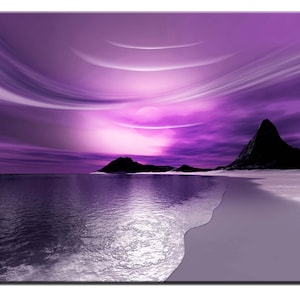Purple Canvas Print Ready To Hang Limited Edition Office Living Room Bedroom Abstract Colourfull Modern Art Handmade 33 Smart