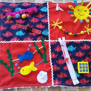 Fidget Blanket, Fidget Quilt, Busy Blanket, Alzheimers, Dementia, Autism, ADD, ADHD, Special Needs,Sensory Blanket,Restless Remedies