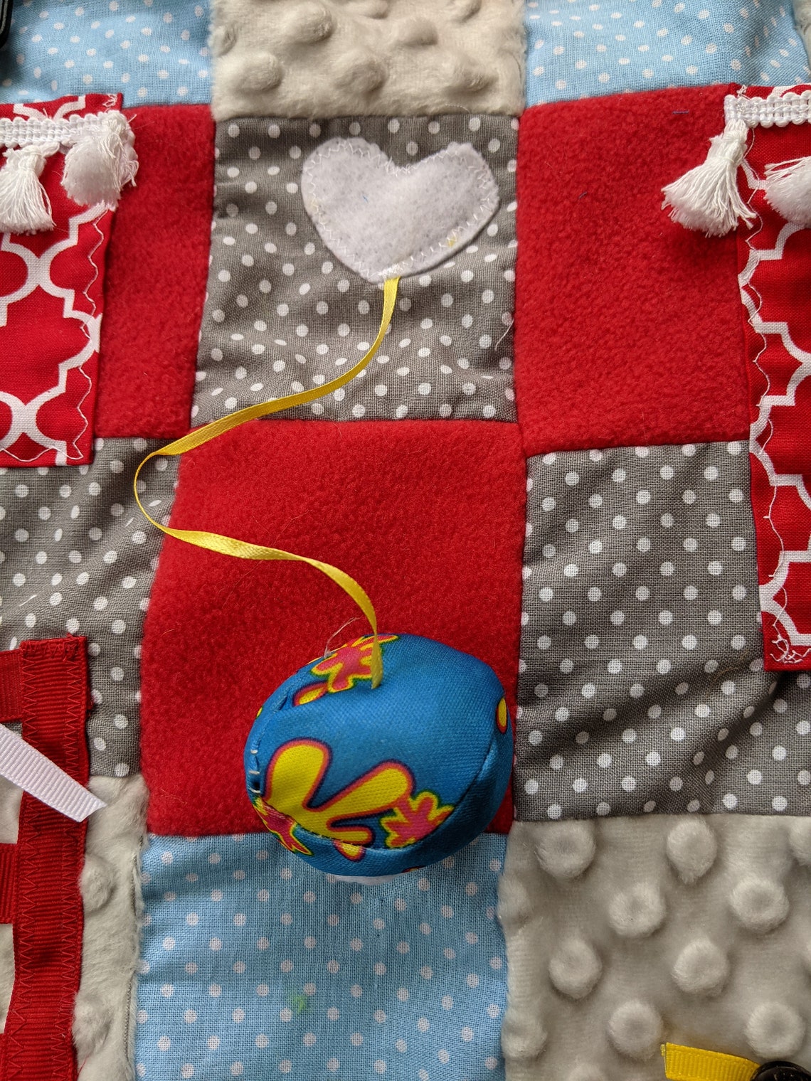 Fidget Quilt Activity Blanket Busy Blanket Sensory Blanket Etsy