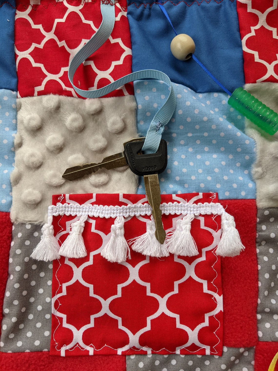 Fidget Quilt Activity Blanket Busy Blanket Sensory Blanket Etsy