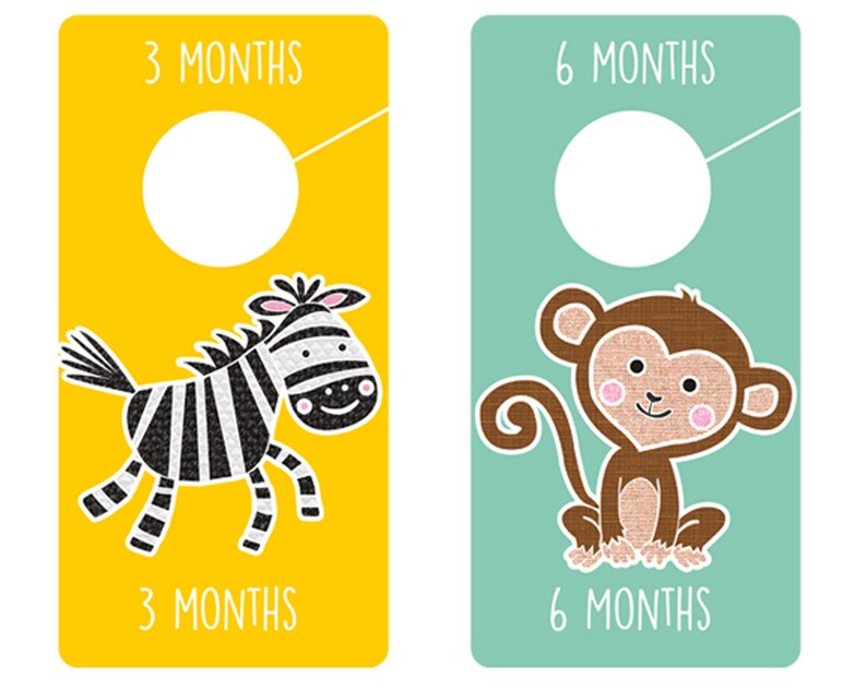 PRINTABLE Multicoloured Closet Dividers Nursery Closet Etsy