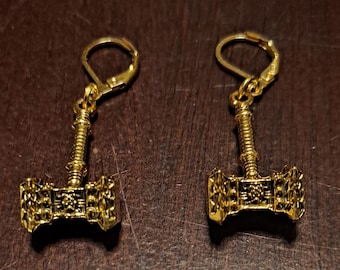 World of Warcraft Orgrim Doomhammer Dangle Earrings