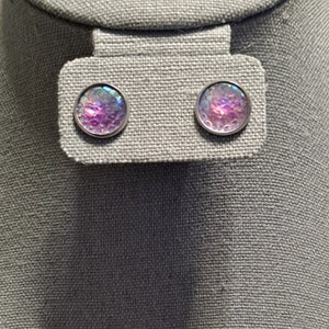 Dragon Scale Stud Earrings (12mm Various Colors)