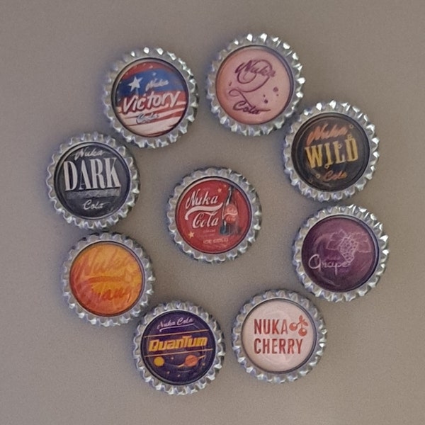 Nuka Cola Bottlecap Magnet Set