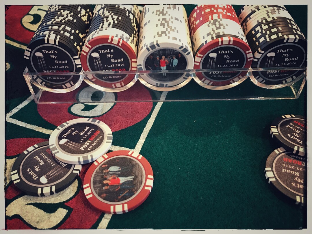 100 Custom Poker Chips Party Pack With Case Etsy