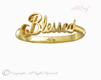 Blessed Ring, Unique Design From AliSey &quot;Blessed&quot; Collection. Style # ASR012YG