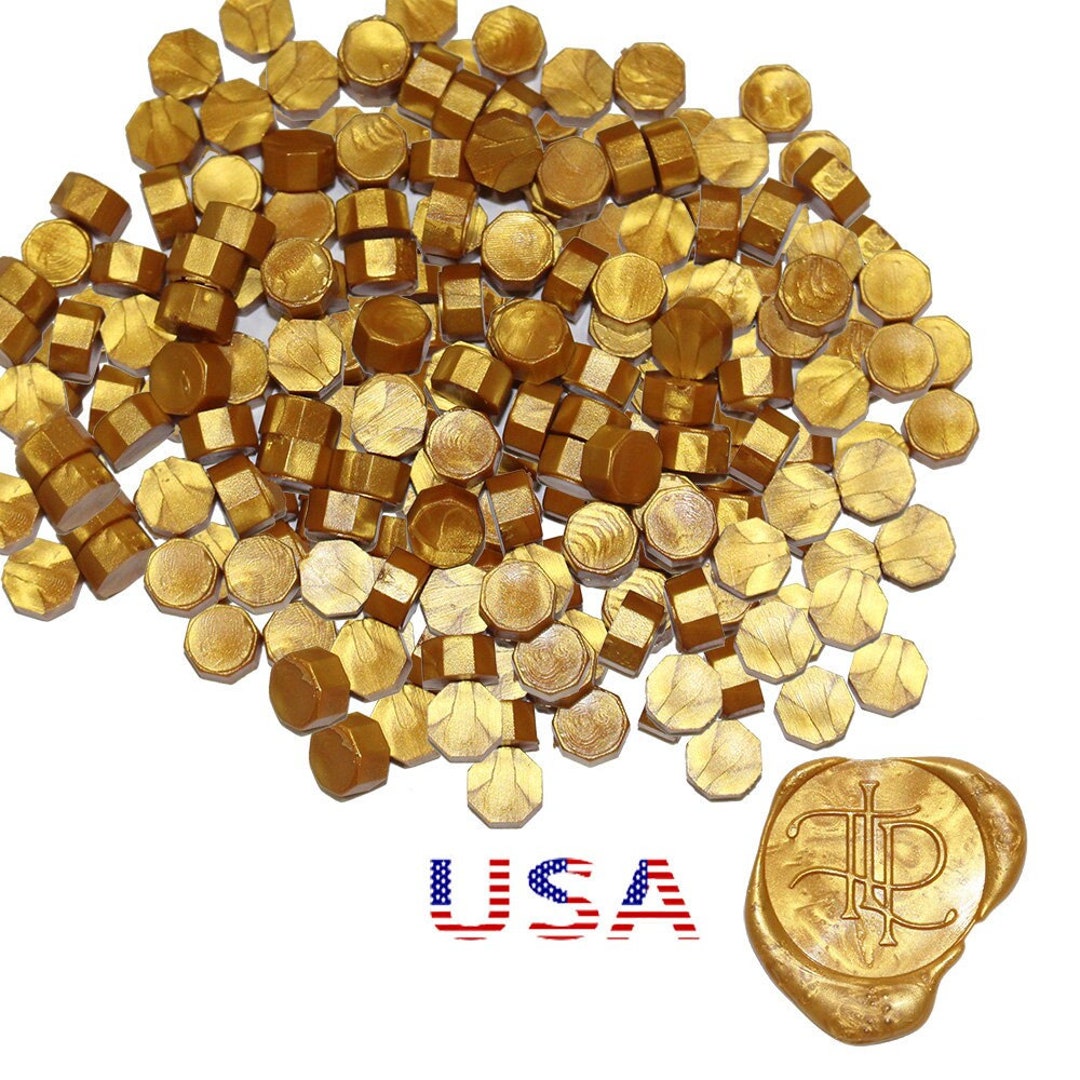 Gold Wax Seal Beads Gold Sealing Wax Beads 200 Gold Wax Etsy