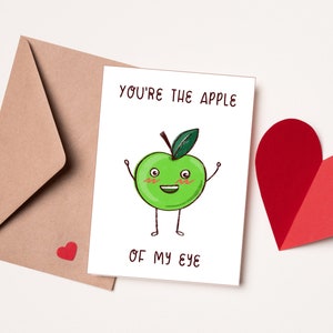 carte de Saint Valentin mari, femme, vous êtes la prunelle de mes yeux, cartes et impressions, anniversaire,