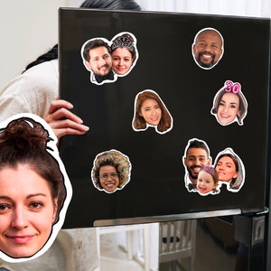 Personalisierte Fotoausschnitt-Kühlschrankmagnete: Individuelle Porträts für Freunde, Familie und besondere Anlässe
