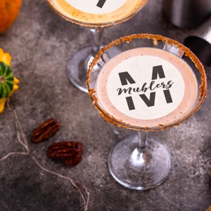 Edible logo Cocktail Toppers | Personalised | Party Decor, wafer sheet