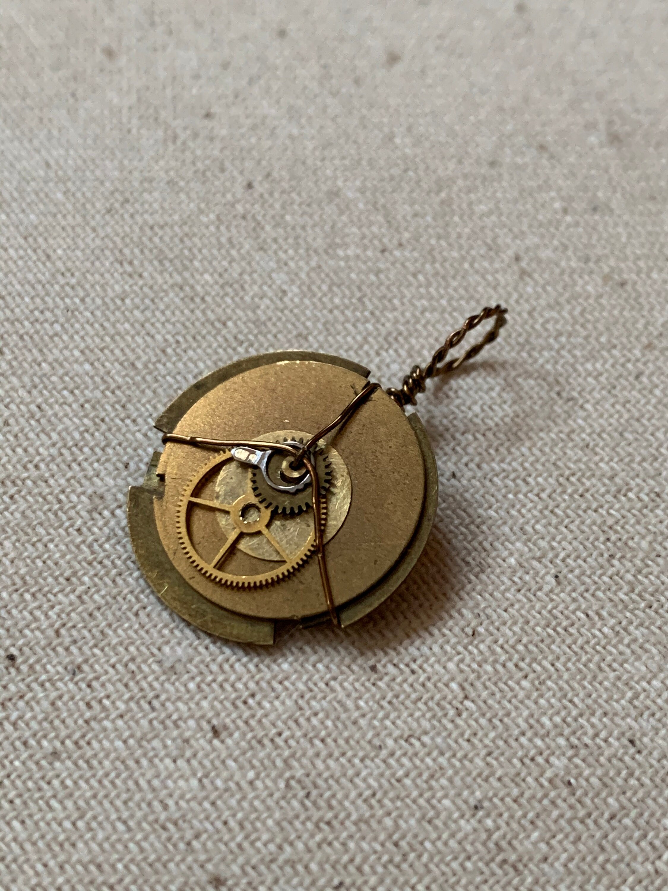 Handmade Clock Part Jewelry Pendant Steampunk Necklace Etsy Denmark