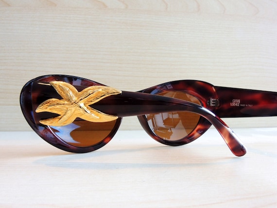 VERSACE Vintage Sunglasses 376 Gold NOS 80s 90s Original New