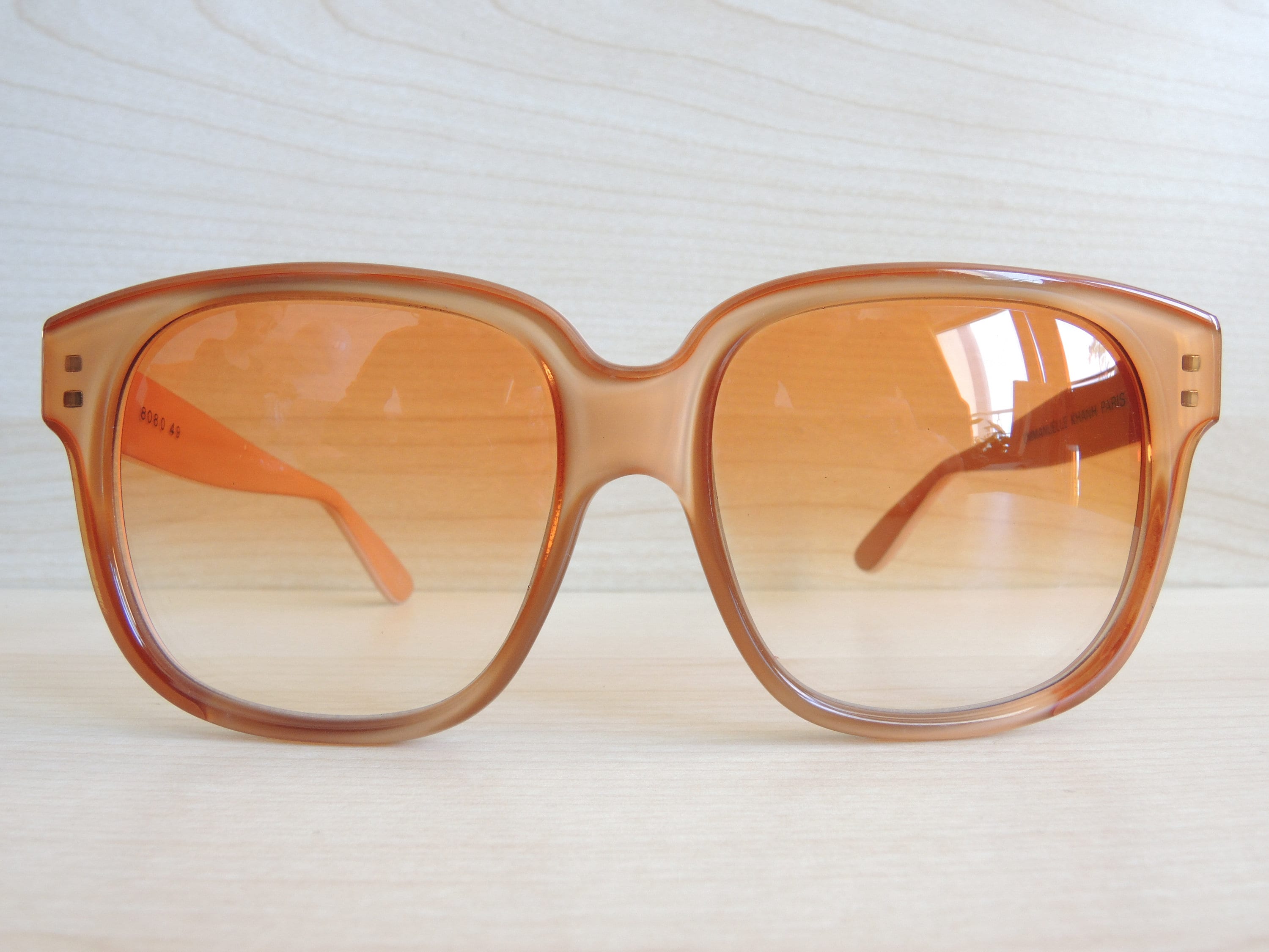Vintage Emmanuelle Khanh Sunglasses w/Chain Detail! Model 8080, Made in France EMMANUELLE KHANH Vintage Glasses Model 8080 – Made in France  main image 2