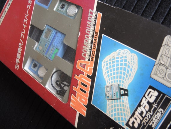 Takara Watch-q Compo Quartz Watch Original Boombox Rare Takara Watch-q Compo Quartz Watch Original Boombox Rare