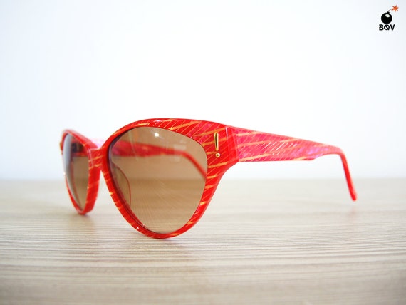 vintage sunglasses JOOP 735 cat eye style red fra… - image 1