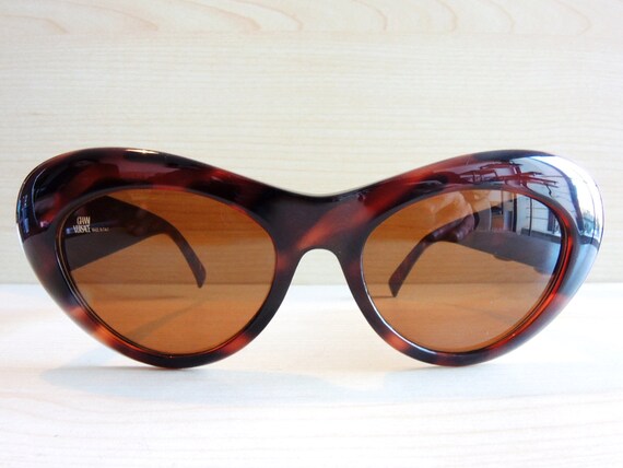 VERSACE Vintage Sunglasses 376 Gold NOS 80s 90s Original New